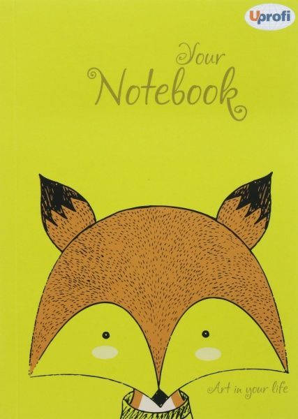 Книга для нотаток Artbook В6 lime Uprofi plan