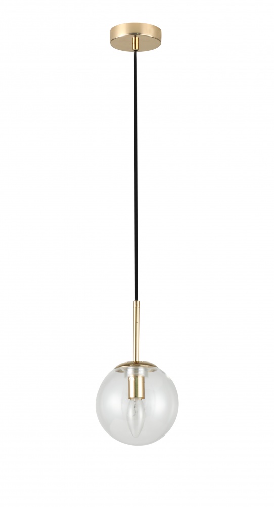 Підвіс Sensio Anje 1x40 Вт E14 золото/прозорий LS-74657/1PG-E1440W