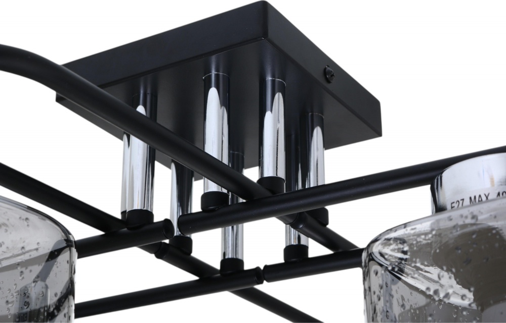 Люстра Sensio Orlean 4x40 Вт E27 черный хром LS-07380/4B-E2740W