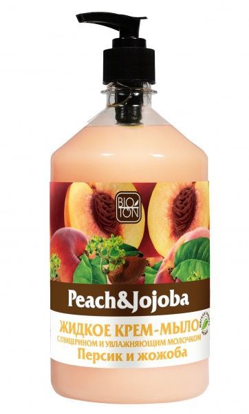 Крем-мило Bioton рідке Peach&Jojoba 1000 мл