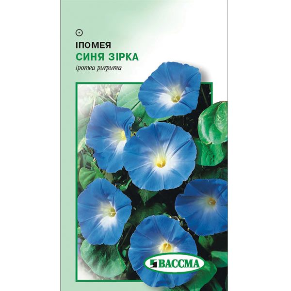 Семена Цветы Ипомея синяя Звезда 1 г