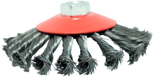 Щітка Конічна плетена сталь 125 мм М14, 0.5 мм Зенит 35103125