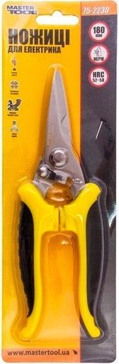 Ножницы MASTERTOOL универсальные для электрика 180 мм 75-2230