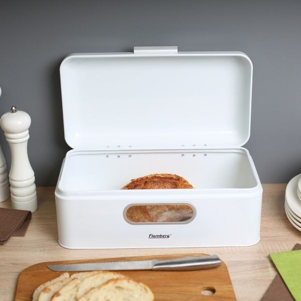 Хлебница белая 42,5x23x16,5 см Flamberg