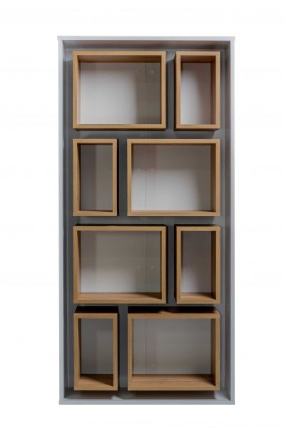 Стеллаж 1700x800x300 мм нимфея альба/дуб тахо (Текніс) 