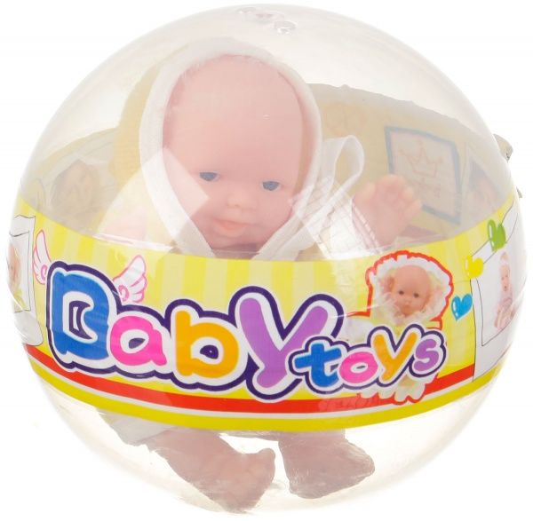 Пупс MERX Limited в шаре 12 см виниловый в халате MX0269215