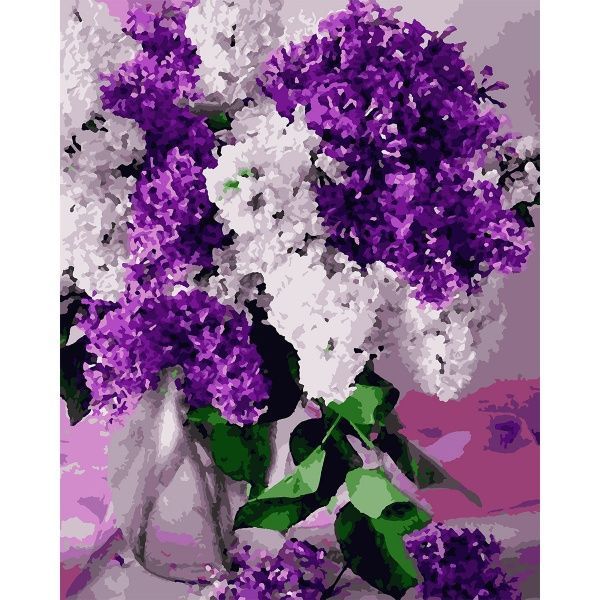 Картина за номерами Букет бузку 40x50 см Santi 