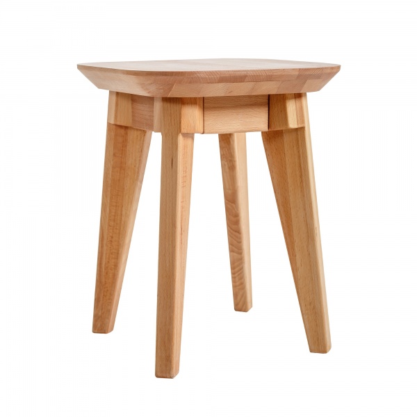 Табурет KROKWOOD PARIS з масиву бука (350x350x450 мм) натуральний 