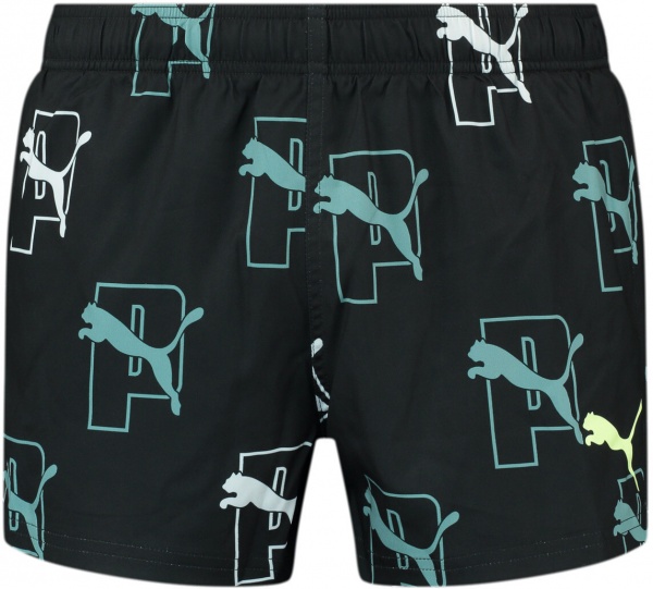 Шорты Puma SWIM MEN PRINT CAT LOGO SHORT SHORTS 1P 93806202 р. M черный