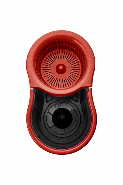 Комплект швабра и ведро с автоматическим отжимом для пола Eco Fabric 25 см 