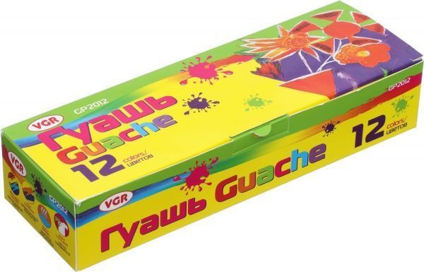 Краска гуашевая GP2012 12х20 мл VGR