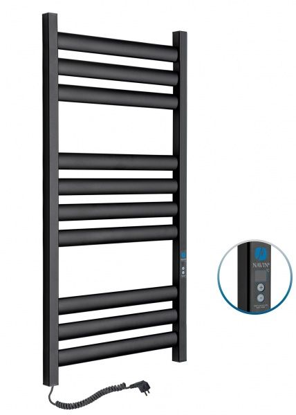 Полотенцесушитель электрический NAVIN Ellipse 500х1000 Digital П черный муар 12-245052-5010