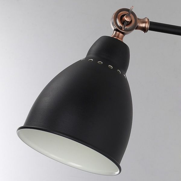 Бра Arte Lamp 1x60 Вт E27 чорний A2055AP-1BK 