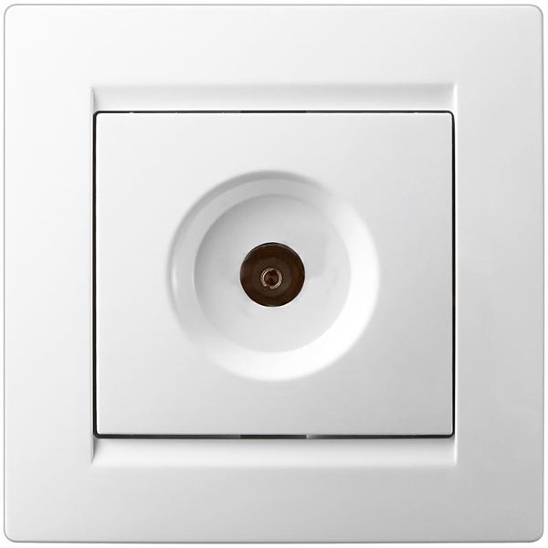 Розетка TV прохідна UP! (Underprice) One білий 706-0202-129