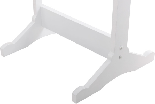 Напольное зеркало с секцией для хранения аксессуаров 3600x12300 мм белый 