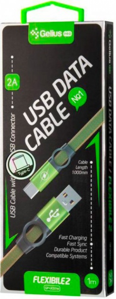 Кабель Gelius Pro Flexible 2 GP-UC07c USB Type-C (2099900786372) 1 м черный 