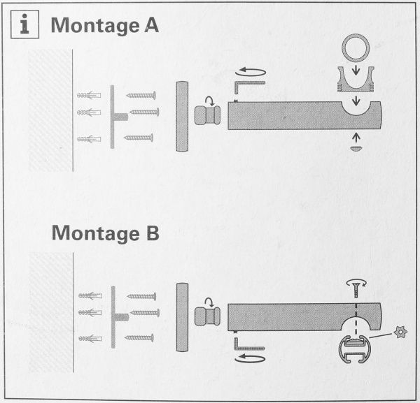 Тримач для карниза Gardinia Кіра одинарний набірний d19 мм капучино 