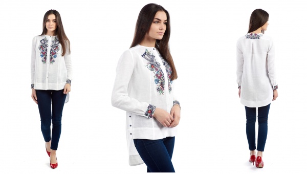 Вишиванка Едельвіка білий р. XS 978-18/00 