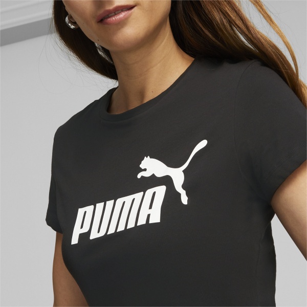 Футболка Puma ESS LOGO TEE PUMA BLACK 58677401 р.XS чорний