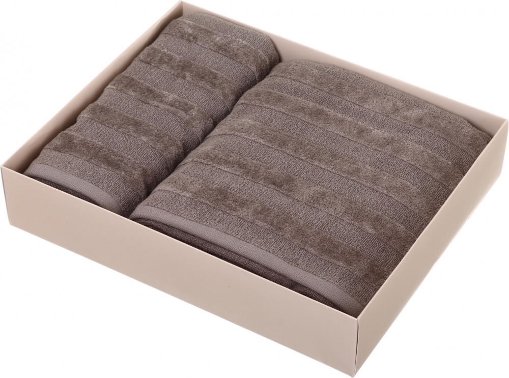 Набір рушників махрових 70x140 см мокко