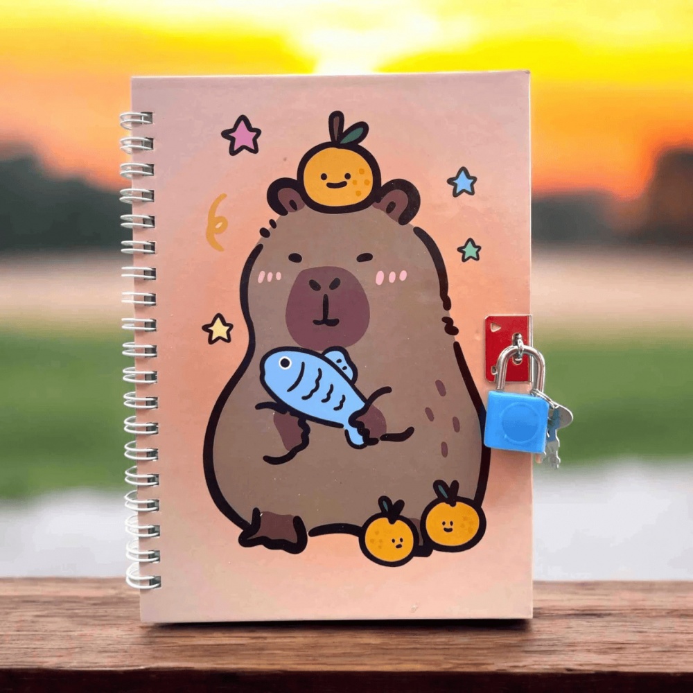 Блокнот детский на замочке Forme Capybara 130х180 мм KIDS Line
