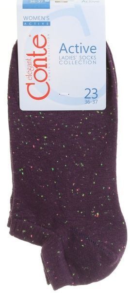 Носки Conte ACTIVE ультракороткие16С-62СП 085 р. 23 баклажановый 1 шт. 