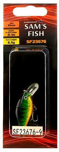 Воблер Sams Fish SF23676-9 6,5 г 55 мм green
