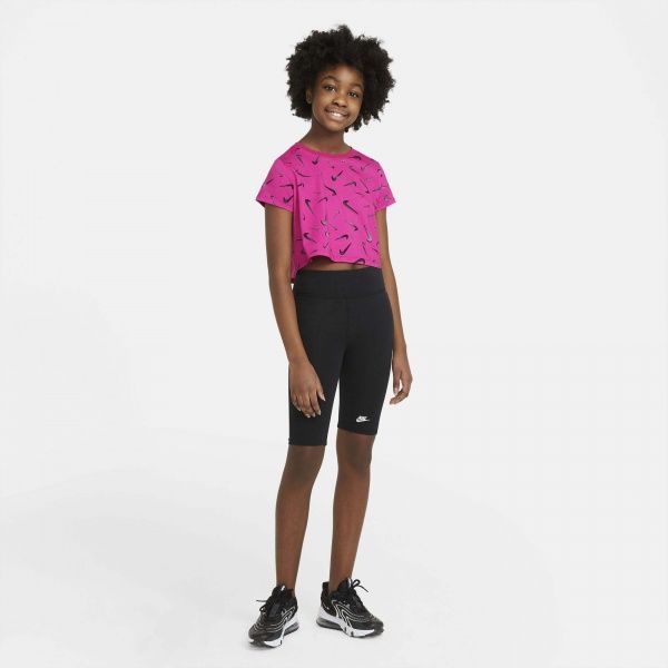 Футболка Nike NSW TEE CROP SWOOSHES DC7348-615 L рожевий