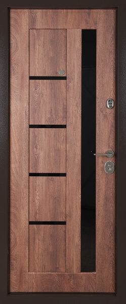 Дверь входная Abwehr КС 0/430 086Л (СДК) Kale2 спил дерева коньячный 2050х860 мм левая