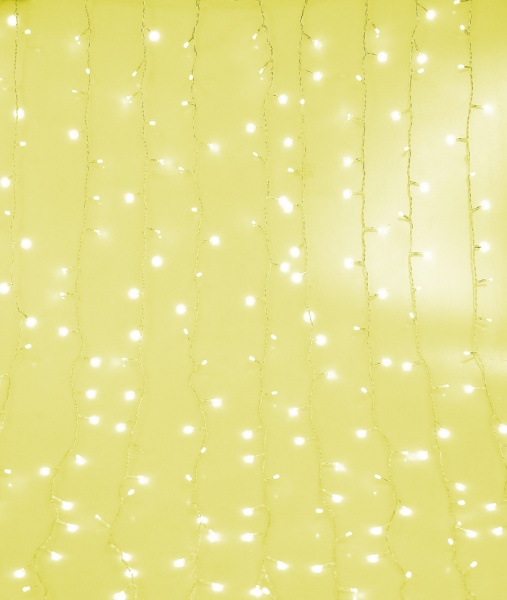 Электрогирлянда-штора (LDCL368-Y-E) встроенный светодиод (LED) 368 ламп 1,5 м 