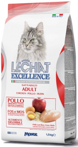Корм сухий для дорослих котів LECHAT EXCELLENCE Adult