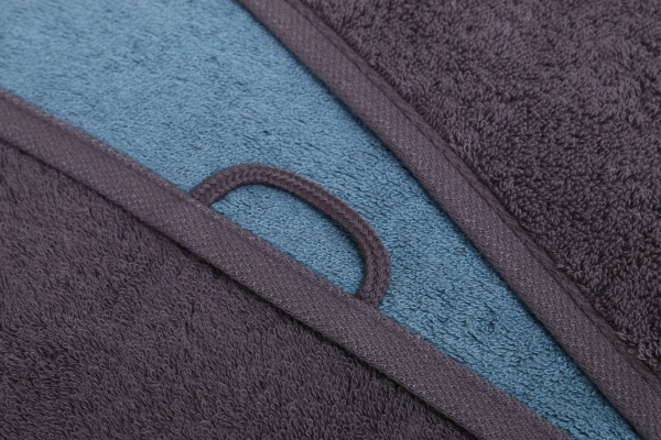 Полотенце махровое Doubleface 80x150 см графит Cawo 