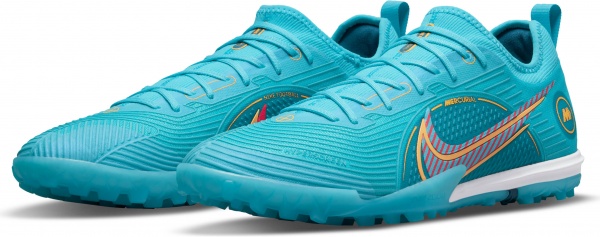 Сороконожки Nike ZOOM VAPOR 14 PRO TF DJ2851-484 р.US 11,5 голубой