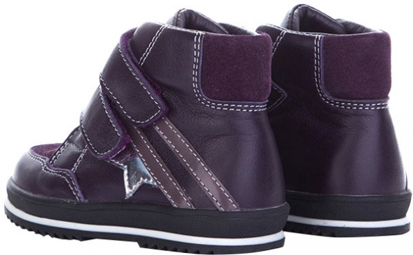 Полуботинки для девочек MiracleMe 4516 р.27 фиолетовый 