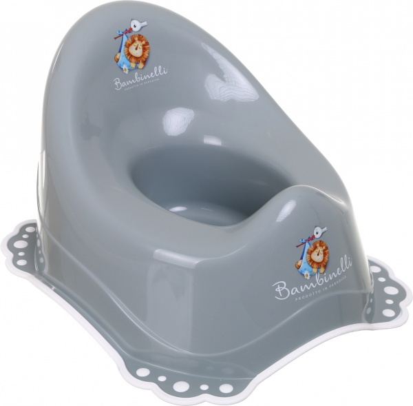 Горшок детский Bambinelli серый с резинкой 35х30х23 см