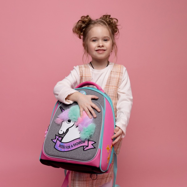 Рюкзак каркасний YES Fashion S-89 Unicorn сірий