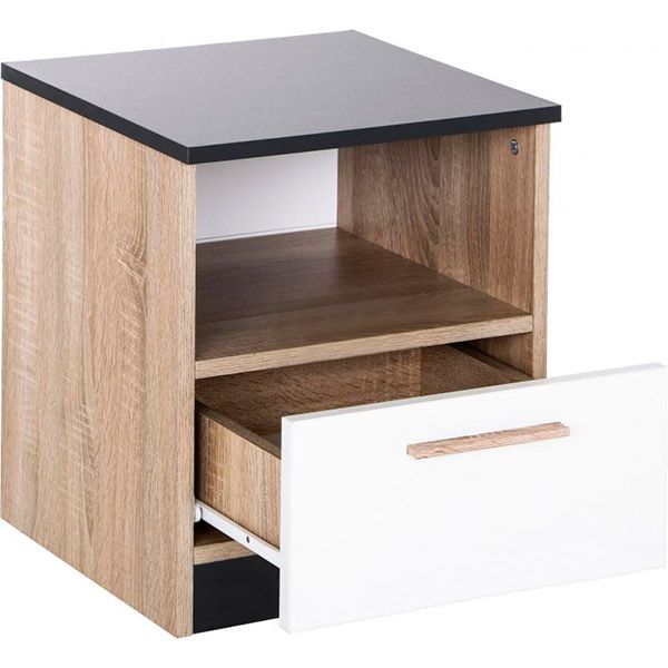 Тумба приліжкова Embawood Леді дуб сонома/антрацит 