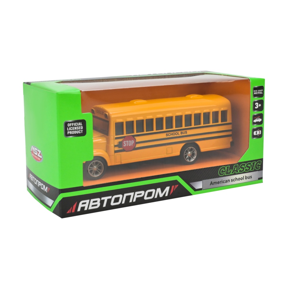Автомодель Автопром 1:32 American School Bus 10003