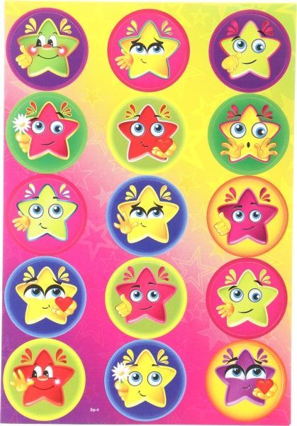 Наклейки-оценки Звездочки 312 шт. 