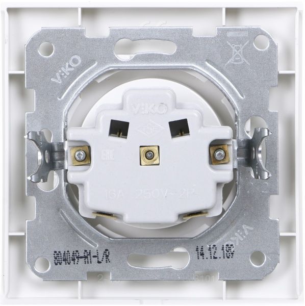 Розетка без заземлення Viko Linnera без шторок без кришки білий 90400007