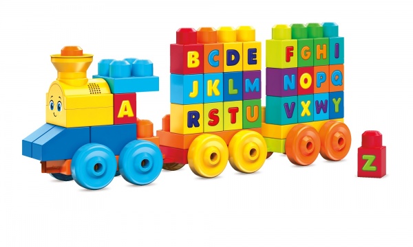 Конструктор-паровозик Mega Bloks ABC Musical Train FWK22