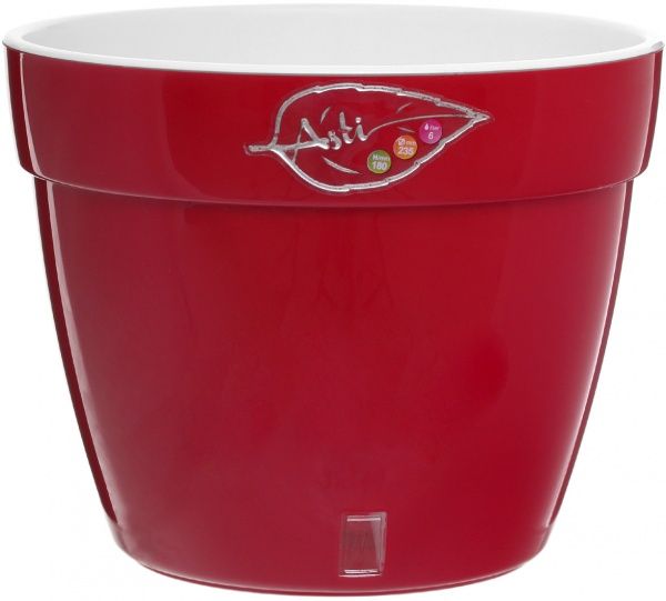 Горшок пластиковый Santino Асти круглый 6л красный (AS3 ROS-ALB) 