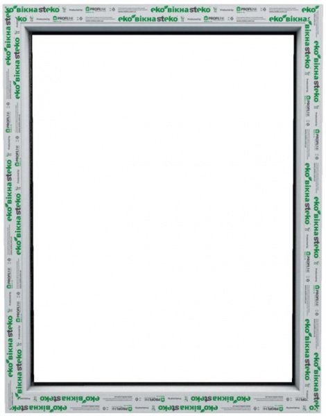 Вікно глухе Steko S400 58 1140x1420 мм без відкривання 