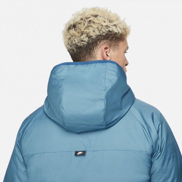 Пуховик Nike M NSW TF RPL LEGACY REV HD JKT DH2783-415 р.XL бирюзово-синий