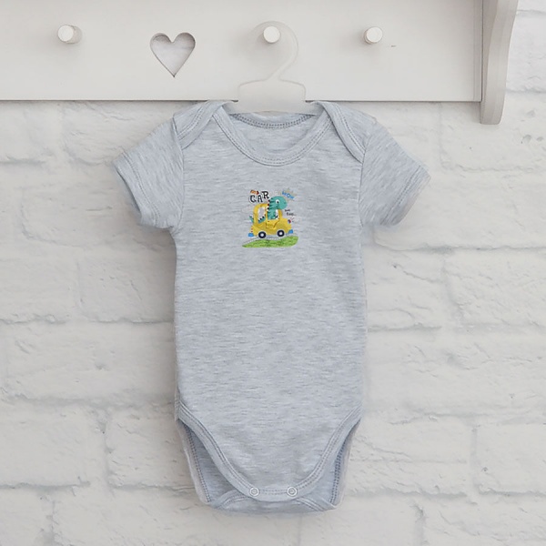 Боди детское для мальчика Blanka Авто р.86 серый 110159 