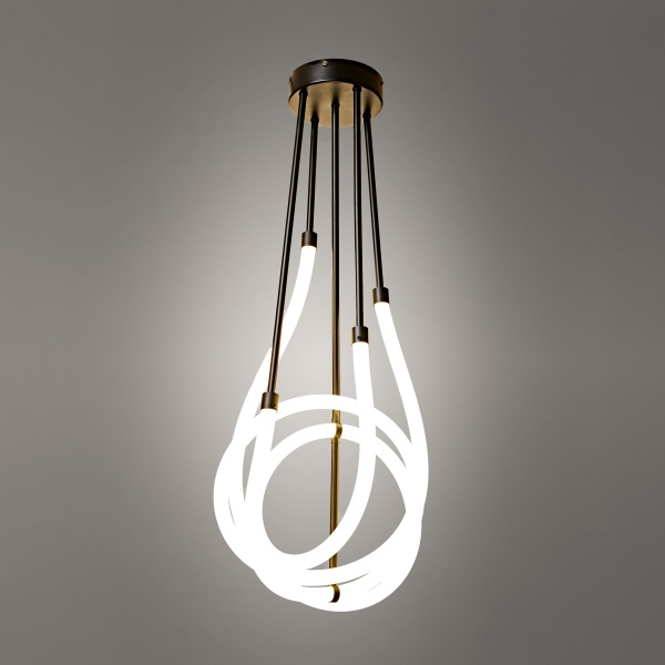 Люстра світлодіодна Berger 1x71 Вт чорний 7007-PL-71 Black 