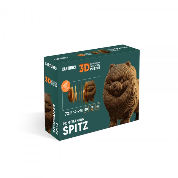 3D-конструктор Cartonic Pomeranian spitz CARTSPITS