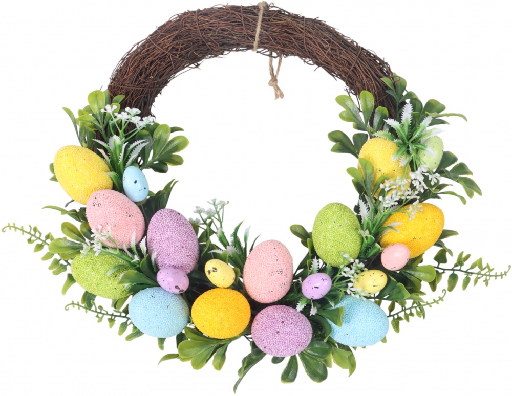 Венок пасхальный 35 см A24-0233
