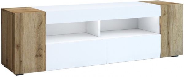 Тумба під ТВ Hampton 140 білий / дуб вотан 