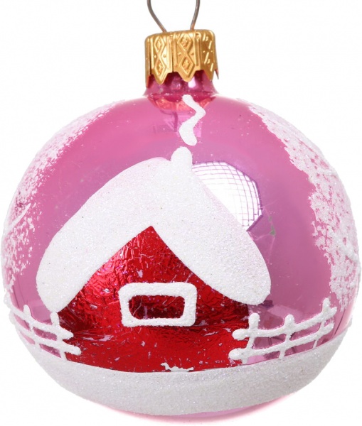 Шар новогодний мульти d 60 мм в ассортименте